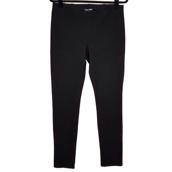 Eileen Fisher Tapered Slim Ankle Pants Small Black Italian Fabric Pull On - Picture 1 of 7